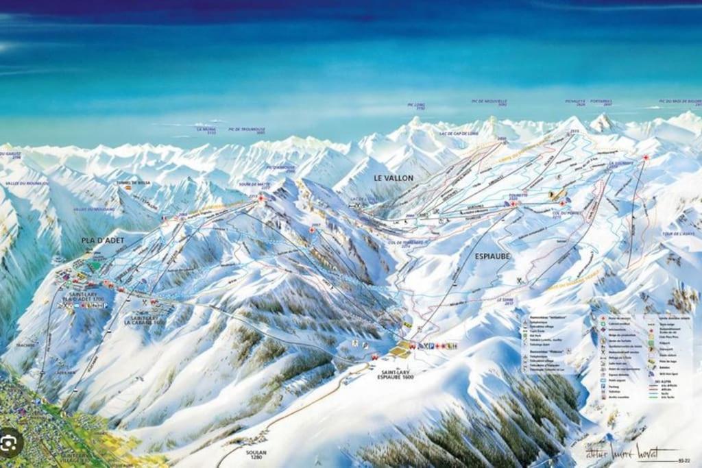 Апартаменти Vue Panoramique Sur Les Pyrenees Сен-Ларі-Сулан Екстер'єр фото